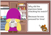 Gnome Coffee Addict GIF