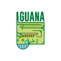 IguanaTerraza restaurante sevilla iguana terraza Sticker