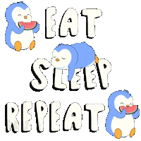 In The Loop Eating Sticker by Pudgy Penguins