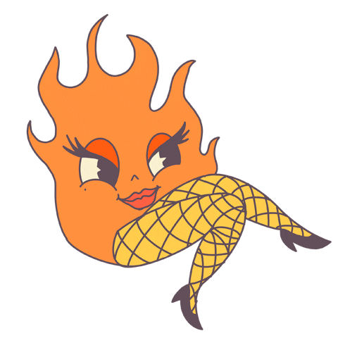 Happy Fire Sticker
