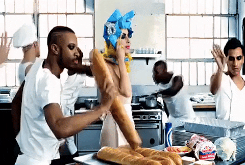 music video baguette GIF by Lady Gaga
