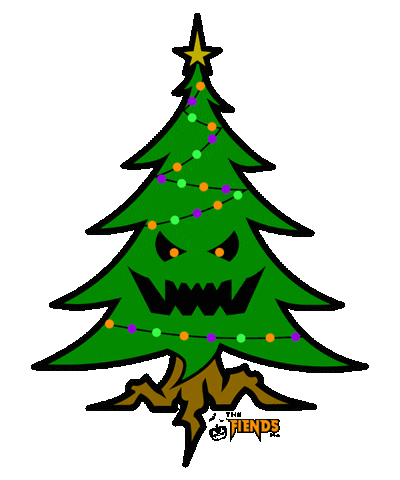 Merry Christmas Fiends Sticker by VAMP
