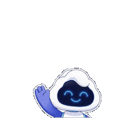 skyone_solutions tech mascote dados acenando Sticker