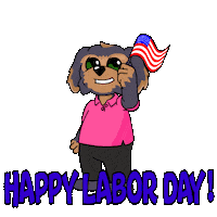 Happy Labor Day Sticker by BoDoggos
