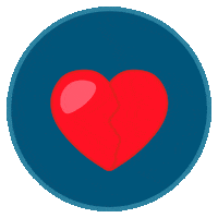 Broken Heart Corazon Sticker by Hablemos de Sexo y Amor