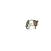ginginandi dog look mirror confident Sticker