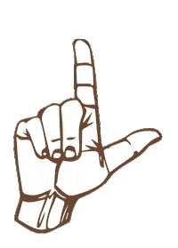 L Sticker by lambdas1975