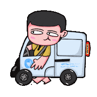 Car Mobil Sticker by Sukrin