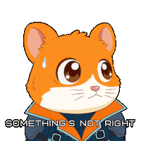 Nervous Red Flag Sticker by Hamieverse