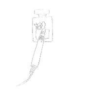 Aennafae white calligraphy perfume engraving Sticker