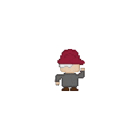 Pixel Construction Sticker by Combiente