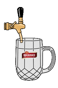 Beer Cheers Sticker by Krusovice