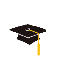 Hat Graduation Sticker by Mary Baldwin University