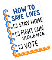 Vote Stay Home Sticker by MarchForOurLives