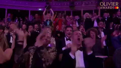 Olivier Awards Applause GIF by Official London Theatre
