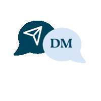 Dm Us Sticker by FABUspot