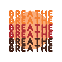 Breathe Deep Breath Sticker by Dfly