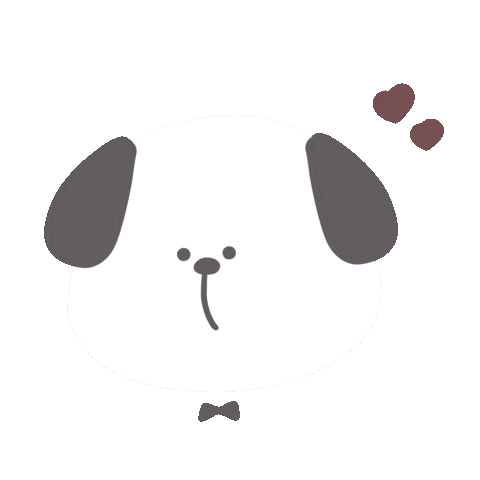 Dog 白 Sticker