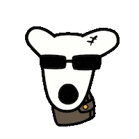 realdogshouse dogs cool dog wink dog dogs coin Sticker