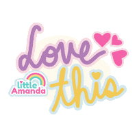 Loving Love You Sticker by Little Amanda PH