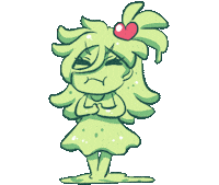 Sick Monster Girl Sticker by Jin