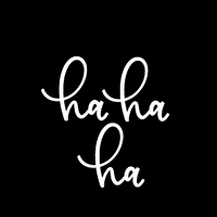 LittleChalkShop laugh laughing calligraphy laughter GIF