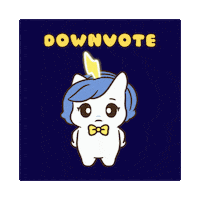 Dislike Thumbs Down Sticker by Brave Unicorn