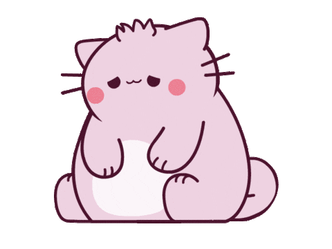 Cat Love Sticker by Pembe