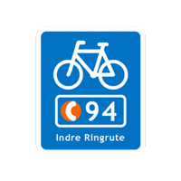 Supercykelstierne supercykelstier supercykelsti cyclesuperhighways indre ringrute Sticker