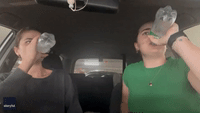 Australian Girl Does Spit Take at Pal's Unexpectedly Deep Belch During Sprite Challenge