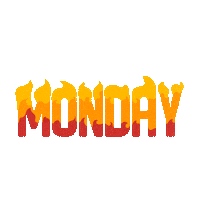 Fire Monday Sticker by MOZGI Ent.