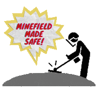 Minefield Landmines Sticker by UN Peacekeeping