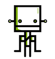 Eyes Robot Sticker by iperdesign