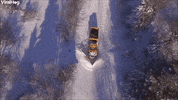 Snowplow Clears Deep Heavy Snow After Storm GIF by ViralHog