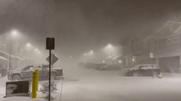 'Impressive' Band of Lake Effect Snow Brings Whiteout Conditions to Oswego, New York