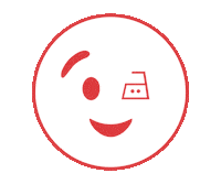 SLGBrands smile face wink emoji Sticker