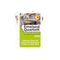Emsland-Quartett essen sparen emsland spielen Sticker
