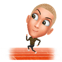 Run Thejakebecker Sticker by Genies