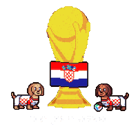 World Cup Croatia Sticker by HotDogs
