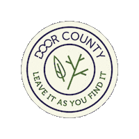 doorcounty wisconsin leave no trace door county door county wi Sticker