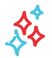 Red And Blue Love Sticker by Ai and Aiko