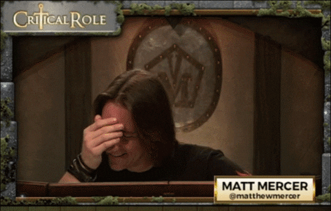 dungeons and dragons facepalm GIF by Alpha