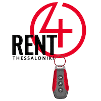 Mietwagen Sticker by 4rent Thessaloniki