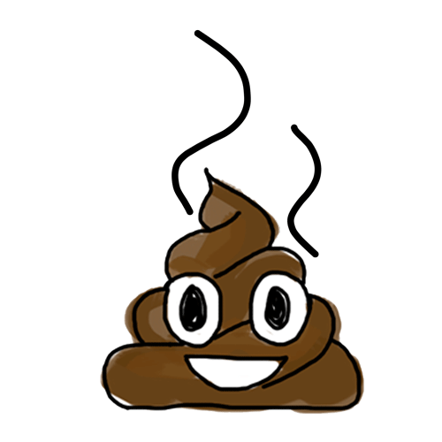 poo smile Sticker by Yeah Bunny