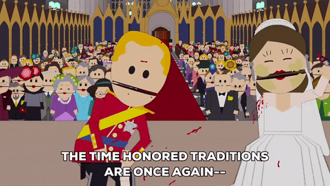 wedding stabbing GIF by South Park 