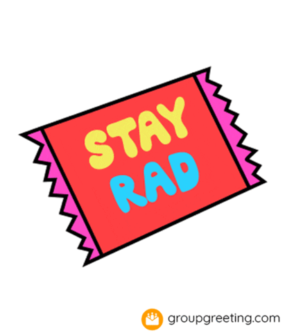 GroupGreetingcards ticket group greeting groupgreeting stay rad Sticker