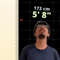 5' 8"