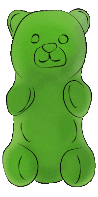 Happy Gummi Bear Sticker