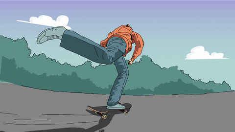 1183 giphyupload skate skateboard push GIF
