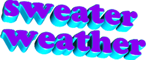 Happy Sweater Weather Sticker by AnimatedText